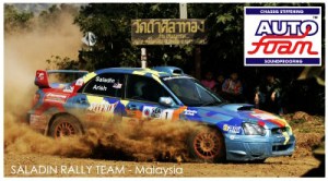 saladin rally car with autofoam